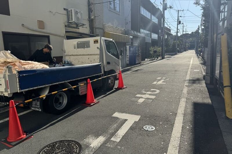 Place the vehicle on the road